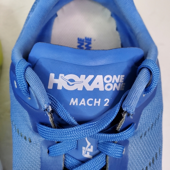 Hoka One One Mach 2 Profly Running Shoes Sneakers Blue Green Size 10.5 - Picture 10 of 14